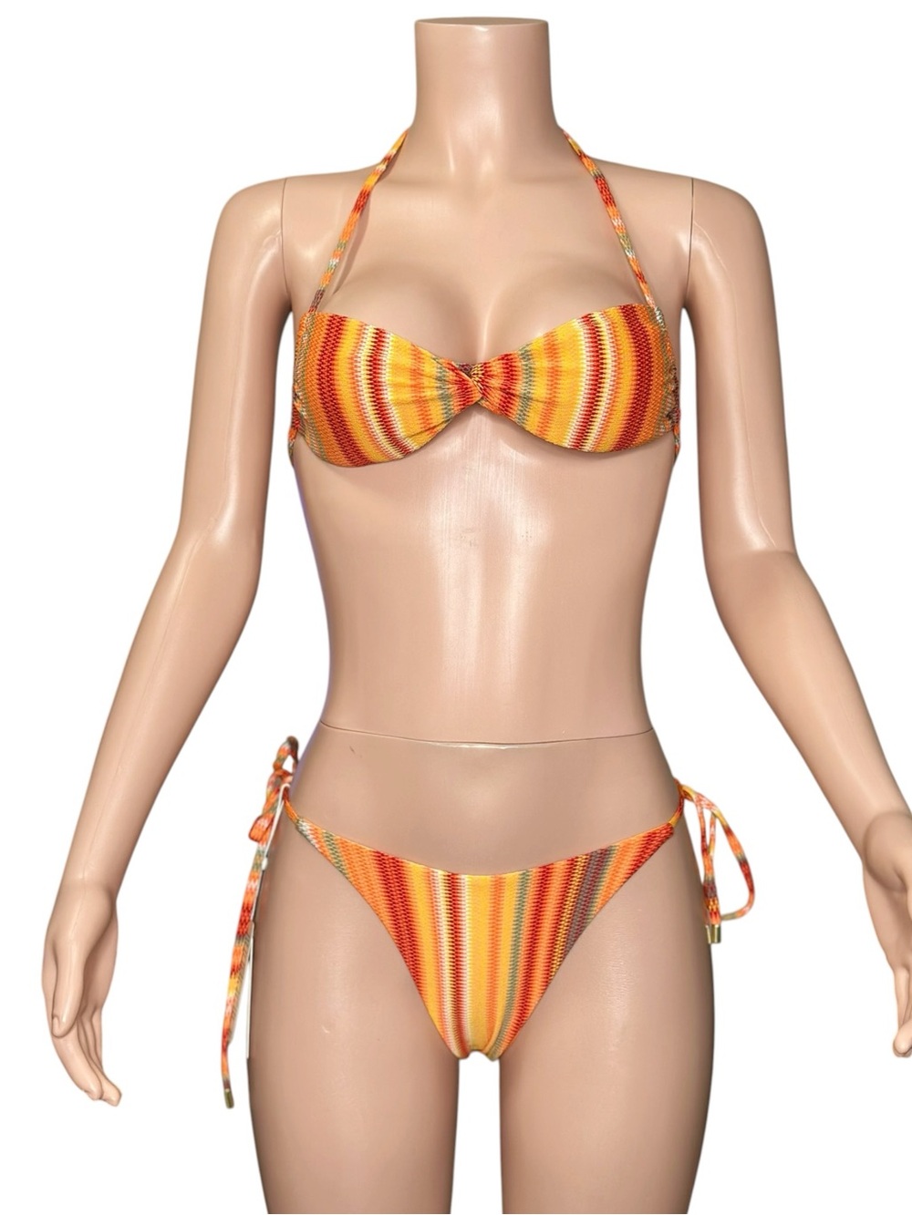 MONDAY SWIMWEAR Tamarama Top & Palma Bottom, Sardinia Stripe , Small - Picture 4 of 8